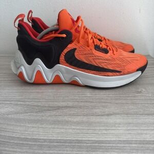 NikeDM0825-800 Giannis Immortality 2 Safety Orange Black Sneakers Men's Sz 12